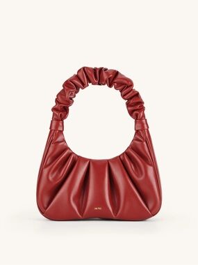 JW PEI Chili Red Gabbi Ruched Hobo Handbag Excellent Used Condition
